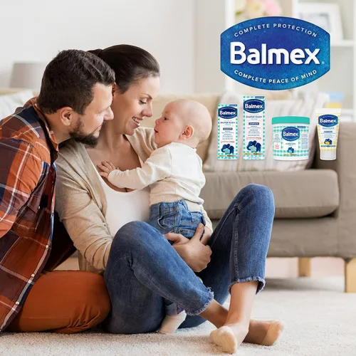 Vista 5 de Balmex Complete Protection - Crema antidermatitis de pañales para bebés con óxido de zinc + botánicos relajantes, 2 onzas