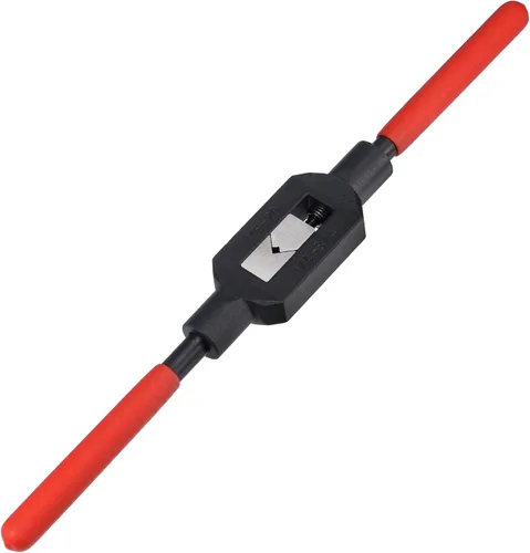 Vista 6 de uxcell Mango de llave de grifo ajustable para roscas métricas M13-M33 de 1/2"-1-5/16" (UNC/UNF), soporte de rosca, herramienta de roscado manual