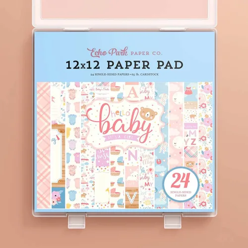 Vista 2 de Denkee Almacenamiento de papel de 12 x 12, paquete de 4 organizadores de papel para álbumes de recortes, caja organizadora de manualidades