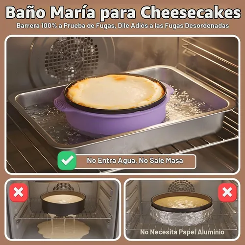 Vista 3 de Springform - Molde antiadherente para tarta de queso de 9 pulgadas