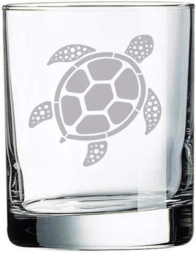 Vista 3 de Vaso de whisky Rock de 10 oz (mariposa)