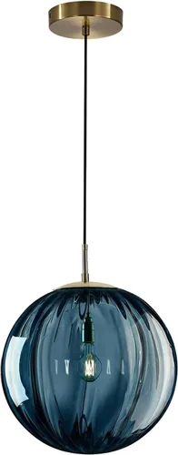 Vista 11 de KCO Iluminación Moderna de Mediados de Siglo Lámpara Colgante de Globo de 3 Luces Lámpara Colgante de Latón Dorado Lámpara Colgante de Luz Múltiple