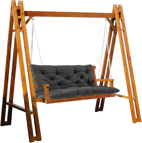 Vista 7 de Cojines de banco de repuesto para columpio con respaldo, cojines de asiento gruesos de 2 a 3 plazas, almohadillas largas para sofá reclinable