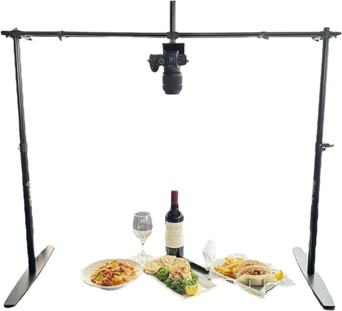 Vista 11 de Glide Gear OH 50 - Soporte superior para DSLR, iPhone, brazo de 36 pulgadas, extensión de trípode, cabeza esférica, metal resistente
