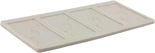 Vista 9 de Sijiangmold Moldes de silicona de póquer, juego de cartas de casino, molde de fondant de chocolate para decoración de cupcakes, decoración