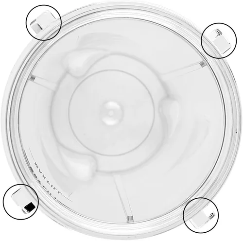Vista 4 de Anbige Piezas de repuesto, 2 tazas de 12 onzas con tapas, compatibles con licuadoras Ninja BL770 BL660 BL810 QB3000 All Pro 4 Tabs