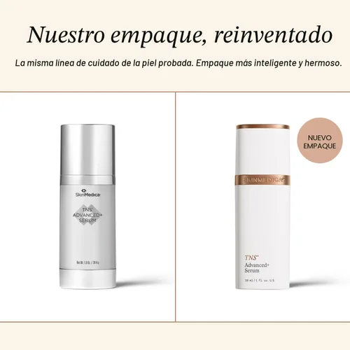 Vista 2 de SkinMedica TNS Advanced+ - Suero facial multipéptido para ayudar a mejorar la apariencia de arrugas, líneas finas, tono de piel y textura (1 oz)