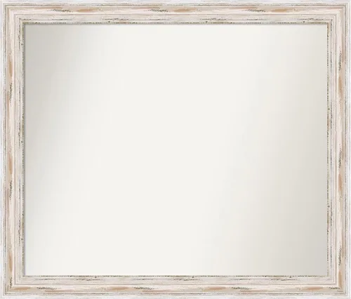Vista 169 de Amanti Art Espejo personalizado, espejo de baño estrecho Alexandria White Wash, espejo de pared o espejo de tocador de baño sobre el fregadero