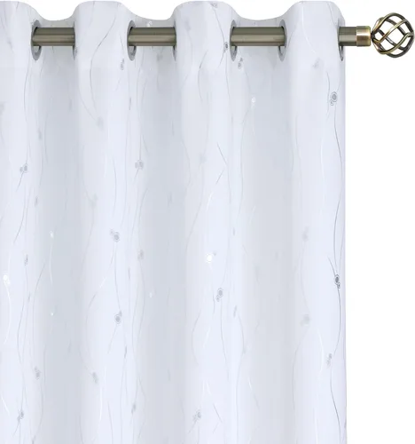 Vista 17 de BGment Cortinas cortas de oscurecimiento de habitación de 45 pulgadas de largo para ventanas pequeñas, cortinas con aislamiento térmico con ojales