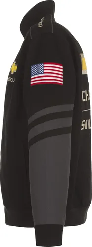 Vista 4 de JH DESIGN GROUP Chaqueta para hombre Chevy Silverado con bordado clásico de sarga