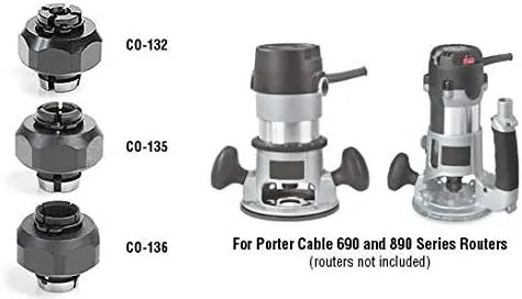 Vista 4 de Amana Tool - Portercable de pinza de enrutador de 1/4" (CO-132), grado industrial