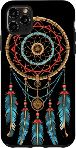 Vista 13 de Dreamcatcher Native American Indian Feathers Tribal Boho Case for iPhone 17