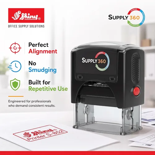 Vista 10 de Imprint 360 AS-IMP1001 - Copia Client S, sello de goma autoentintado de calidad comercial resistente, tinta roja, tamaño de impresión de 9/16" x