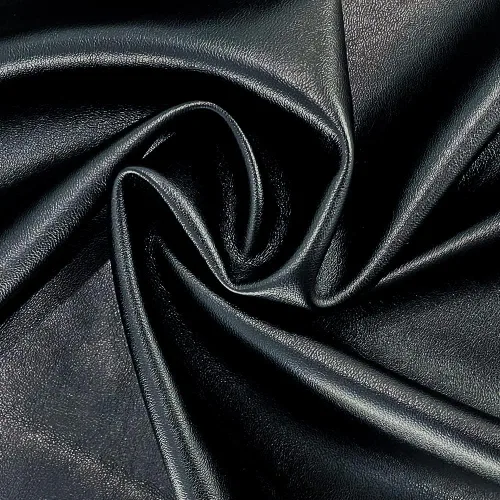 Vista 2 de Tela de piel sintética de 1 yarda, 54 x 36 pulgadas, material suave de color sólido, 0.035 in de grosor, perfecto para fundas de tapicería, bolsos