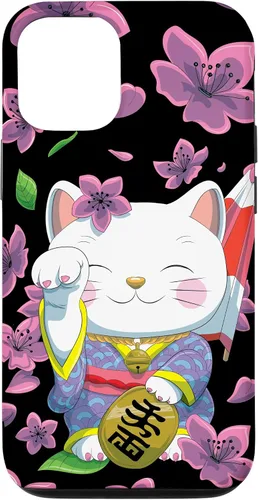 Vista 27 de Funda para iPhone 13 Pro Max Japanese Maneki Neko Lucky Cat