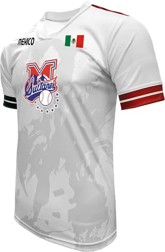 Vista 2 de Jersey México Sultanes de Monterrey 100% Poliéster BlancoGris_Hecho en México