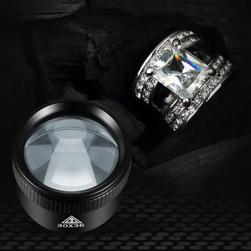 Vista 6 de Lupa monocular de lupa Jewelers, 5X, 10x, 15x, 20x, 1.181×1.417 in