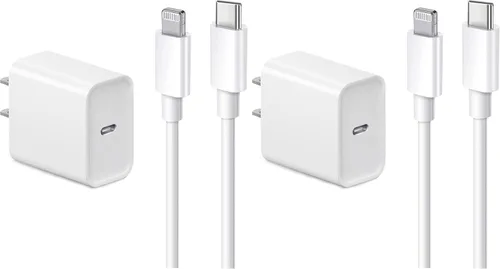 Vista 7 de Cargador para iPhone [certificado MFi] - Cargador de pared para viajes y hogar con cable de 5 pies, compatible con iPhone 14, 13, 12, 11, SE, X, 8