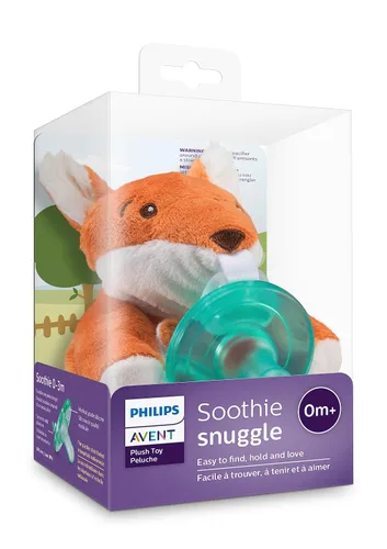 Vista 10 de Philips Avent Soothie Snuggle SCF347/08 - Soporte para chupete desmontable, 0.0 ft+, zorro, SCF347/08