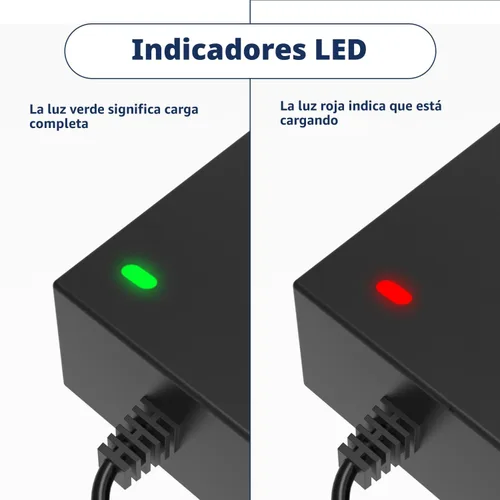 Vista 4 de Cargador universal de 42 V/36 V compatible con Razor, Jetson, Voyage, Gotrax, Ninebot y más, 7 enchufes de repuesto