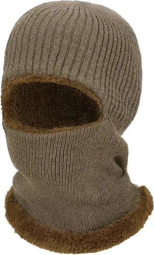 Vista 22 de Pasamontañas de punto calentador resistente al viento sombrero que cubre la cara para hombres mujeres forro polar deportes al aire libre
