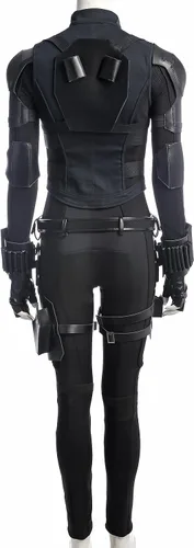 Vista 3 de Disfraz de Natasha Romanoff para mujeres adultas, peluca de Yelena Belova, traje de batalla, chaleco