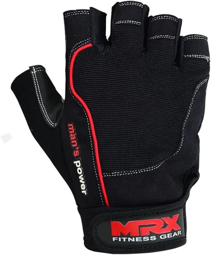 Vista 3 de MRX - Guantes de levantamiento de pesas para hombres y mujeres, entrenamiento de gimnasio, culturismo, entrenamiento de fuerza, levantamiento