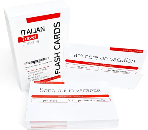 Vista 4 de Pat's Flash Cards Paquete de 150 frases esenciales en italiano