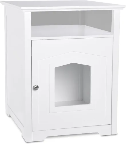 Vista 5 de Caja de desechos para mascotas de diseño ARF Pets, mueble con forma de caja con mesa