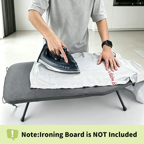 Vista 5 de Seiritex Funda para tabla de planchar de 12 x 32 pulgadas, se adapta a la tabla de planchar reflectante al calor, acolchado grueso con bordes