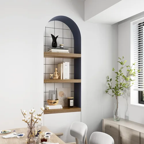 Vista 5 de WELLAND Estantes de pared de 12 pulgadas de profundidad, estante flotante de pared grandes, 23.62 pulgadas de largo x 11.81 pulgadas de profundidad
