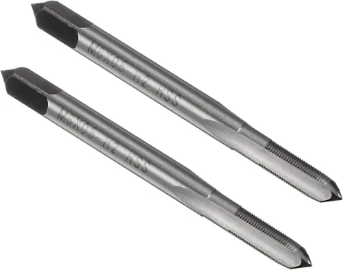 Vista 12 de uxcell - Grifos métricos de máquina M0.8 x 0.2mm H2 de acero de alta velocidad con 3 hélices rectas para roscado de tornillos, herramienta