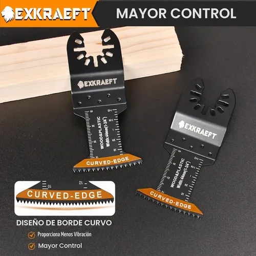 Vista 3 de Cuchilla oscilante para herramientas de borde curvo, 50 piezas para madera
