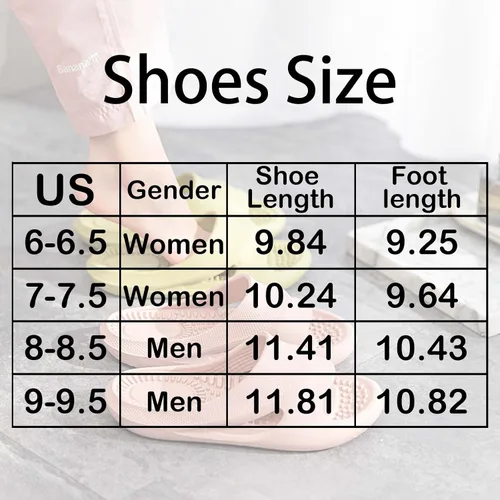 Vista 3 de Pantuflas de masaje para mujeres y hombres, sandalias de ducha con punta abierta, zapatos de verano para casa, para baño, fascitis plantar