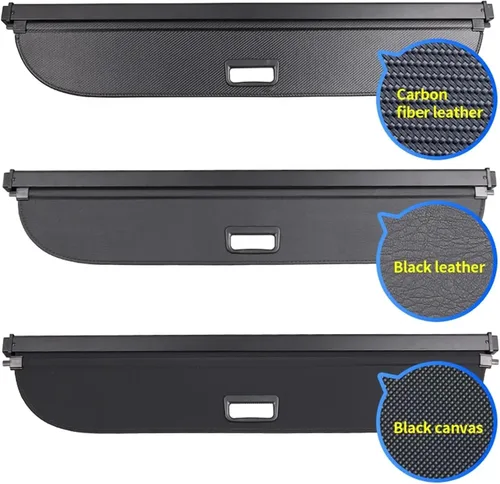Vista 3 de Compatible con Toyota RAV4 2006-2013 - Cubierta de carga para maletero, retráctil, protección de privacidad, accesorios para automóviles (cuero)