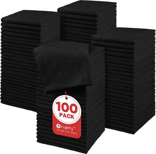 Vista 29 de Orighty Paquete de 5 toallas faciales de microfibra, altamente absorbentes y suaves al tacto, toallas de mano para baño, hotel, spa y gimnasio, 11.5