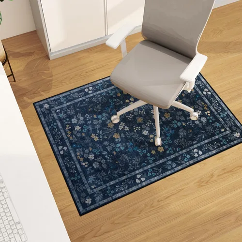 Vista 72 de Tapete para silla de oficina para suelo de madera dura, 48"x36" tapete protector de escritorio de computadora de fácil deslizamiento para silla Hoja