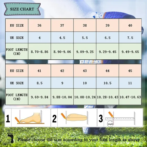Vista 7 de WINGFAI Zapatos de fútbol para hombre, para exteriores, césped interior, tenis de entrenamiento de fútbol profesional, botas de fútbol atléticas