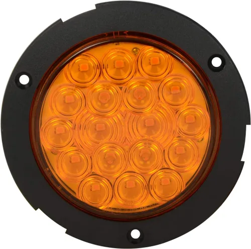 Vista 5 de GG Grand General 75870 Luz LED ámbar/ámbar (4" flota 18 brida montaje con bisel, 3 clavijas)