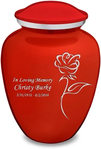 Vista 16 de Geturns Abraza pequeñas urnas de cremación de rosas personalizadas para cenizas humanas, urna funeraria negra para mujeres y hombres, 44 libras