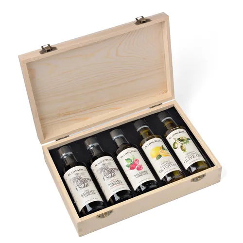 Vista 11 de Blazing Bella Juego de aceite de oliva y vinagre balsámico del chef - Caja de regalo de muestra
