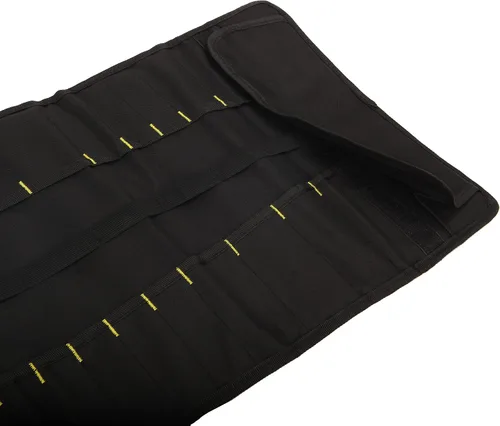 Vista 4 de Bolsa organizadora de herramientas enrollable de lona para llaves y 1PC Negro