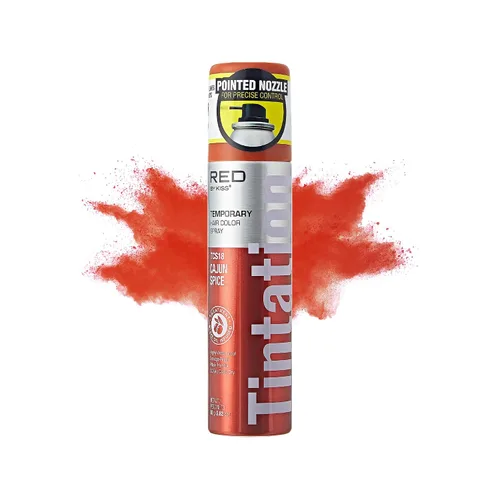 Vista 11 de Red by Kiss Tintation - Spray de color temporal para el cabello, 2.82 onzas, secado rápido y a prueba de manchas, tinte lavable de color vivo, spray