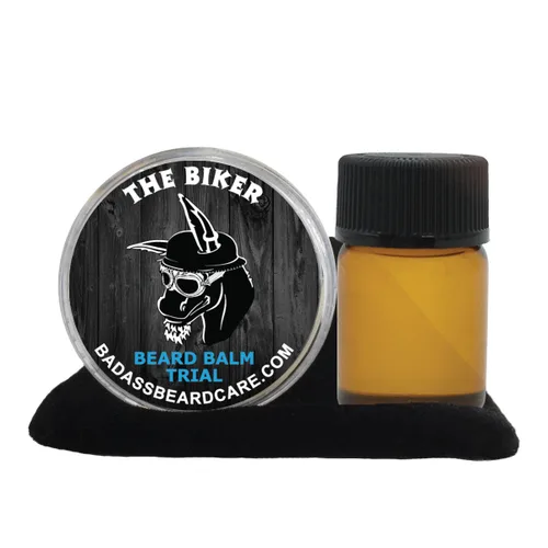 Vista 8 de Badass Beard Care Paquete de prueba de aceite y bálsamo para barba para hombres, Havana Haze, ingredientes naturales, mantiene la barba y el bigote