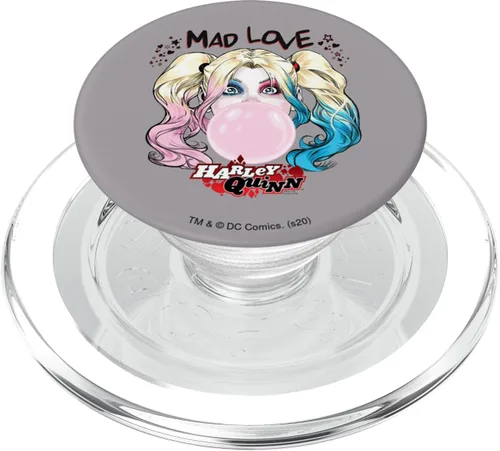 Vista 8 de Harley Quinn Mad Love PopSockets - Agarre y soporte para teléfonos y tabletas, Negro