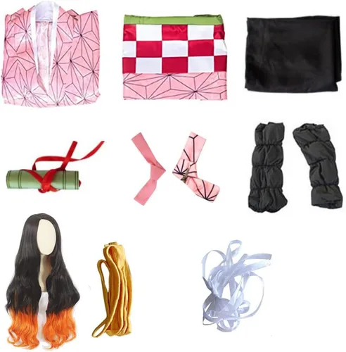 Vista 4 de Anime Cosplay Costume Outfit Dress Suit Full Set with Hairwear and Mouthpiece two style Women