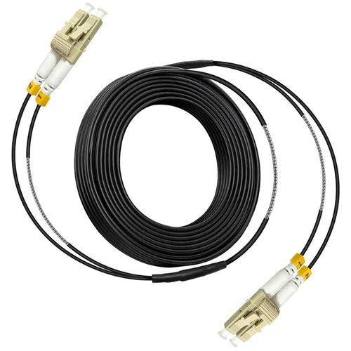 Vista 9 de 0.2m (4Pack) LC a LC Cable de parche de fibra dúplex OM3 multimodo (50/125), cables de fibra óptica Gigabit 10G, cable de parche de fibra óptica