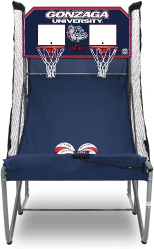 Vista 26 de Pop-A-Shot - Home Dual Shot with NCAA Graphics l Sensor Scoring l 16 Game Modes l 7 Balls l Foldable Storage l for All NCAA Fans