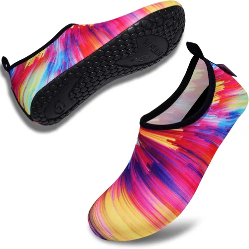 Vista 2 de VIFUUR - Zapatos para deportes acuáticos, calcetines acuáticos, de secado rápido, para yoga, con sensación de andar descalzo, sin cordones