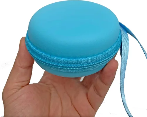 Vista 7 de JCHPINE Estuche de transporte duro y funda de silicona compatible con la máquina de juego de mascotas virtuales interactivas Tamagotchi Pix Azul